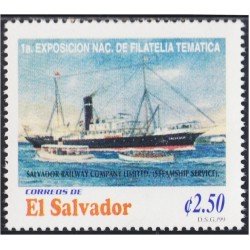 El Salvador 1383 1999 1ª Exposición Nacional de filatelia temática Barco Ship MNH El Salvador 1383 1999 1ª Exposición Nacional de filatelia temática Barco Ship MNH