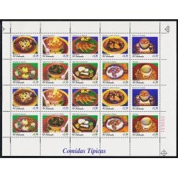 El Salvador 1373/82 1999 Platos típicos Minihojita MNH El Salvador 1373/82 1999 Platos típicos Minihojita MNH