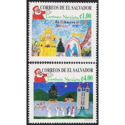 El Salvador 1366/67 1998 Navidad Chritsmas MNH El Salvador 1366/67 1998 Navidad Chritsmas MNH