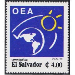 El Salvador 1355 1998 50 Años de la OEA MNH El Salvador 1355 1998 50 Años de la OEA MNH