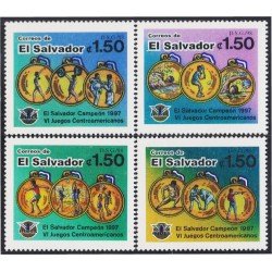 El Salvador 1348/51 1998 VI Juegos CentroamericanosMNH El Salvador 1348/51 1998 VI Juegos CentroamericanosMNH