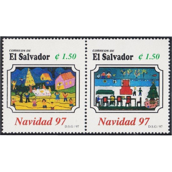 El Salvador 1327/28 1997 Navidad Christmas MNH El Salvador 1327/28 1997 Navidad Christmas MNH