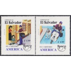 El Salvador 1324/25 1997 América Upaep El Cartero MNH El Salvador 1324/25 1997 América Upaep El Cartero MNH