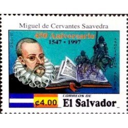 El Salvador 1317 1997 Miguel de Cervantes Saavedra MNH El Salvador 1317 1997 Miguel de Cervantes Saavedra MNH