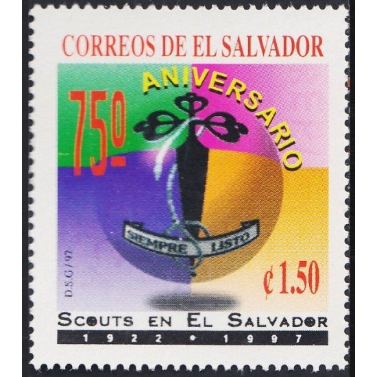 El Salvador 1316 1997 75 Aniversario Scouts en El Salvador MNH El Salvador 1316 1997 75 Aniversario Scouts en El Salvador MNH