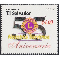 El Salvador 1315 1997 55 Aniversario Lions International MNH El Salvador 1315 1997 55 Aniversario Lions International MNH
