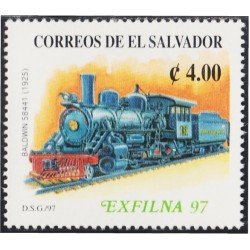 El Salvador 1307 1996 Exfilna 97 Locomotora MNH El Salvador 1307 1996 Exfilna 97 Locomotora MNH