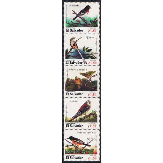 El Salvador 1291/95 1996 Aves migratorias Birds MNH El Salvador 1291/95 1996 Aves migratorias Birds MNH