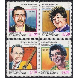 El Salvador 1276/79 1996 Artistas Nacionales MNH El Salvador 1276/79 1996 Artistas Nacionales MNH