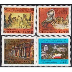 El Salvador 1270/73 1996 450 Años nominación de San Salvador como ciudad MNH El Salvador 1270/73 1996 450 Años nominación de San Salvador como ciudad MNH