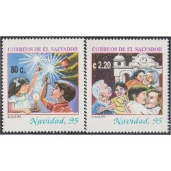 El Salvador 1244/45 1995 Navidad Christmas MNH El Salvador 1244/45 1995 Navidad Christmas MNH