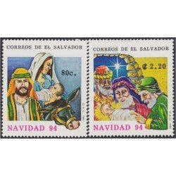 El Salvador 1221/22 1994 Navidad Christmas MNH El Salvador 1221/22 1994 Navidad Christmas MNH