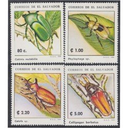 El Salvador 1213/16 1994 Fauna Insectos MNH El Salvador 1213/16 1994 Fauna Insectos MNH