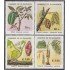 El Salvador 1209/12 1994 Flora Plantas alimenticias MNH