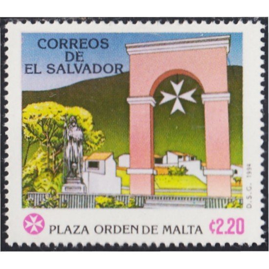 El Salvador 1202 1994 1994 Plaza Orden de Malta MNH El Salvador 1202 1994 1994 Plaza Orden de Malta MNH