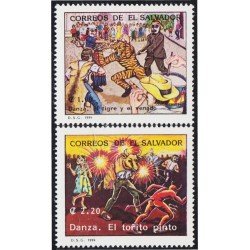 El Salvador 1200/01 1994 Danzas populares MNH El Salvador 1200/01 1994 Danzas populares MNH
