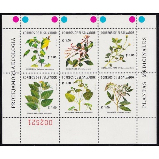 El Salvador 1189/94 1993 Protejamos la Ecología MNH El Salvador 1189/94 1993 Protejamos la Ecología MNH