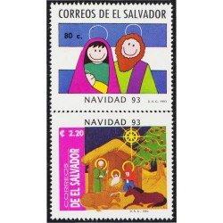 El Salvador 1183/84 1993 Navidad Christmas MNH El Salvador 1183/84 1993 Navidad Christmas MNH