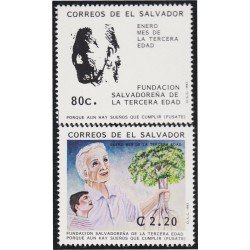 El Salvador 1181/82 1993 FUSATE Fundación para la tercera edad MNH El Salvador 1181/82 1993 FUSATE Fundación para la tercera edad MNH
