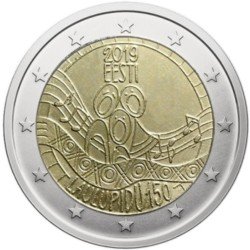Estonia 2019 2 € euros conmemorativos Festival de la canción Estonia 2019 2 € euros conmemorativos Festival de la canción