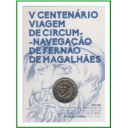 Portugal 2019 Cartera Oficial Coin Card Moneda 2 € Magallanes 