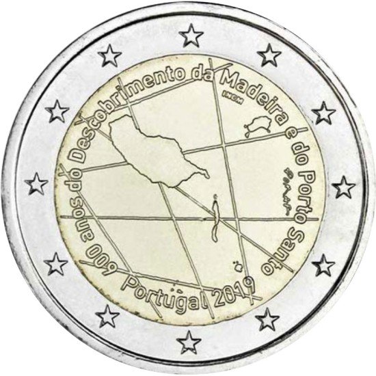 Portugal 2019 2 € euros conmemorativos Madeira Portugal 2019 2 € euros conmemorativos Madeira