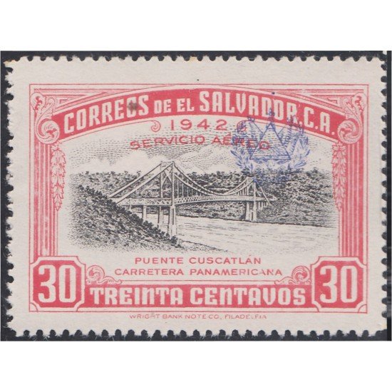 El Salvador A- 77 1944 Puente Cuscatlán MNH El Salvador A- 77 1944 Puente Cuscatlán MNH