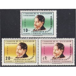 El Salvador A- 203/05 1965 Francisco Antonio Gavidia MNH El Salvador A- 203/05 1965 Francisco Antonio Gavidia MNH