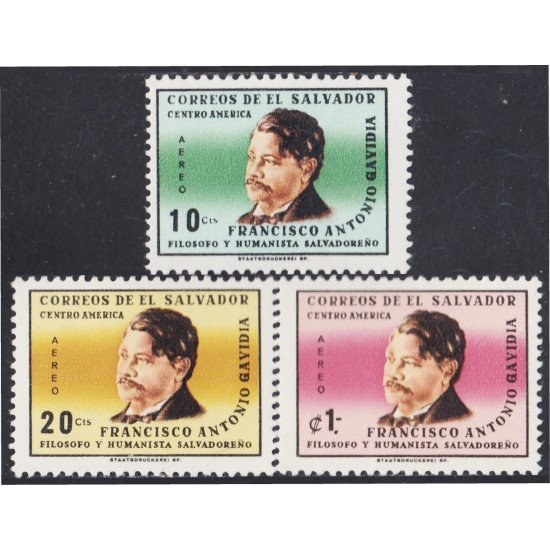 El Salvador A- 203/05 1965 Francisco Antonio Gavidia MNH El Salvador A- 203/05 1965 Francisco Antonio Gavidia MNH