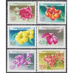 El Salvador A- 194/99 1964 Flora flores flowers MNH El Salvador A- 194/99 1964 Flora flores flowers MNH