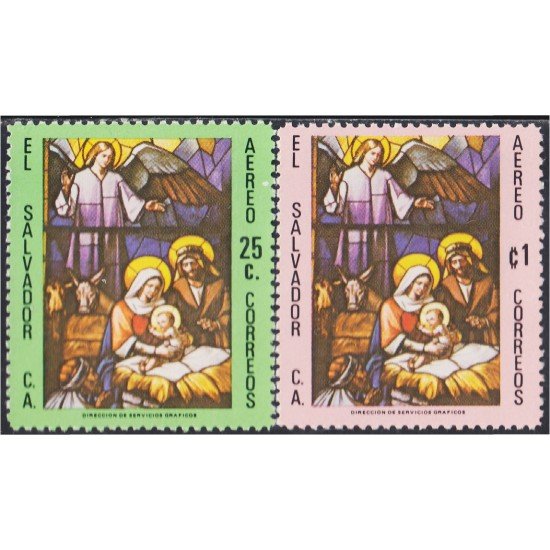 El Salvador A- 420/21 1978 Navidad Chritsmas MNH El Salvador A- 420/21 1978 Navidad Chritsmas MNH