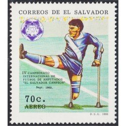 El Salvador A- 681 1990 IV Campaeonato Internacional de Fútbol de amputados MNH El Salvador A- 681 1990 IV Campaeonato Internacional de Fútbol de amputados MNH