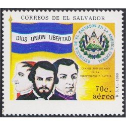 El Salvador A- 676 1989 168 Aniversario de la Independencia de la Patria MNH El Salvador A- 676 1989 168 Aniversario de la Independencia de la Patria MNH