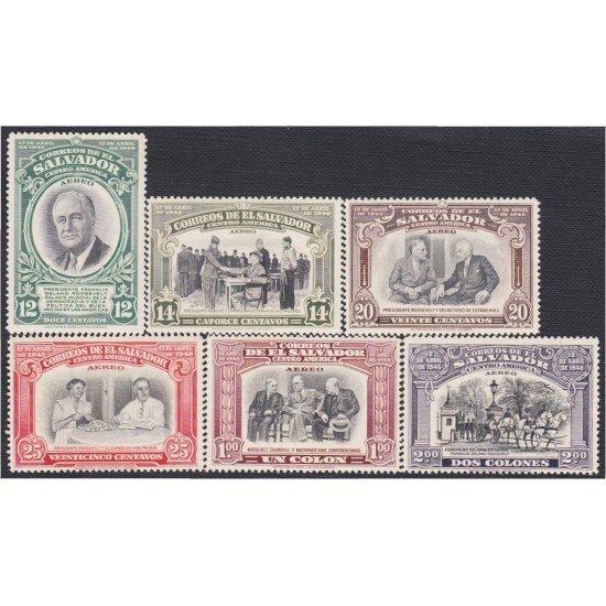 El Salvador A- 94/99 1948 Presidente Franklin Delano Roosevelt MH El Salvador A- 94/99 1948 Presidente Franklin Delano Roosevelt MH