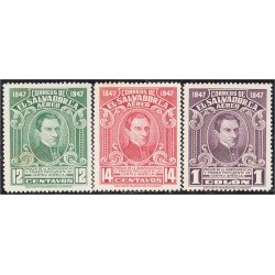 El Salvador A- 91/93 1947 Prócer José Manuel Arce MH El Salvador A- 91/93 1947 Prócer José Manuel Arce MH