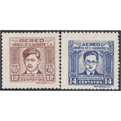 El Salvador A- 89/90 1947 Felipe Soto y Alfredo Espinó MH El Salvador A- 89/90 1947 Felipe Soto y Alfredo Espinó MH