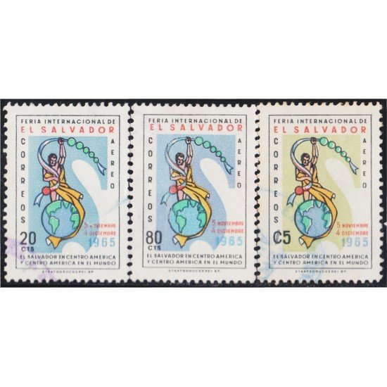 El Salvador A- 207/09 1966 Feria Internacional del Salvador usados El Salvador A- 207/09 1966 Feria Internacional del Salvador usados