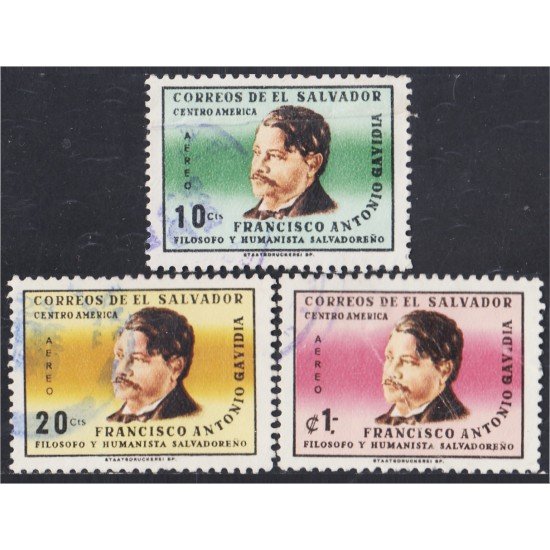 El Salvador A- 203/05 1965 Francisco Antonio Gavidia usados El Salvador A- 203/05 1965 Francisco Antonio Gavidia usados