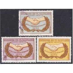 El Salvador A- 200/02 1965 Año de la Cooperación Internacional usados El Salvador A- 200/02 1965 Año de la Cooperación Internacional usados