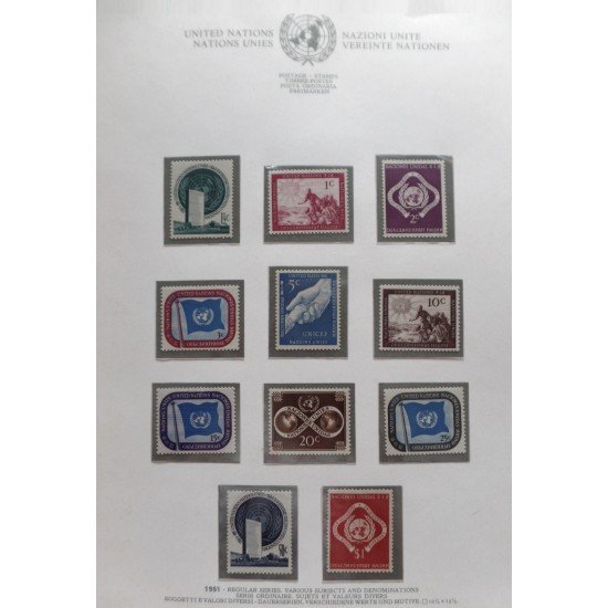 Colección Collection Naciones Unidas 1951 - 1999 MNH