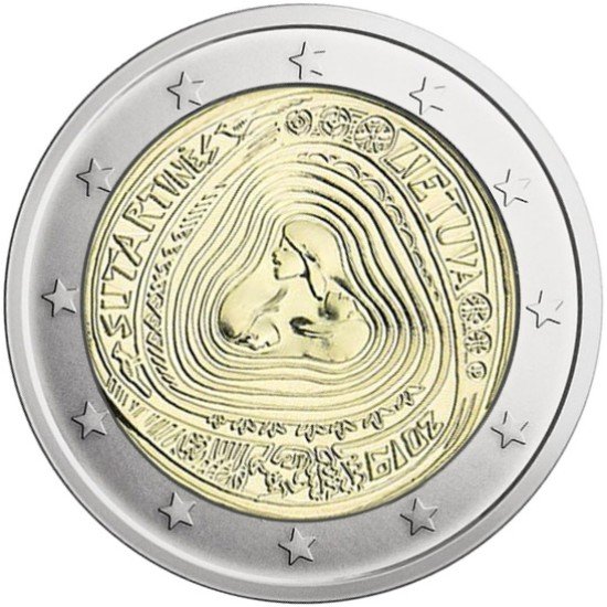Lituania 2019 2 € euros conmemorativos Sutartines Cantos folklóricos Lituania 2019 2 € euros conmemorativos Sutartines Cantos folklóricos