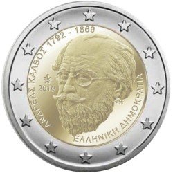 Grecia 2019 2 € euros conmemorativos Andreas Kalvos Grecia 2019 2 € euros conmemorativos Andreas Kalvos