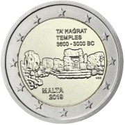 Malta 2019 2 € euros conmemorativos Templos de Ta Hagrat 
