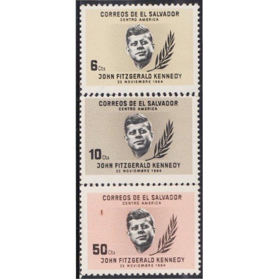 El Salvador 694/96 1964 Aniversario de la muerte del presidente John F. Kennedy MH El Salvador 694/96 1964 Aniversario de la muerte del presidente John F. Kennedy MH