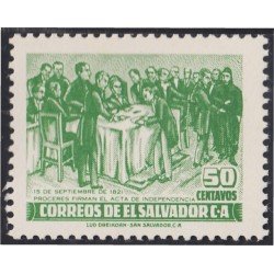 El Salvador 592 1953 132 aniv. de la Independencia MH El Salvador 592 1953 132 aniv. de la Independencia MH