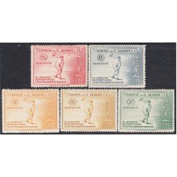 El Salvador 491/95 1935 3º Juegos deportivos de América Central MH El Salvador 491/95 1935 3º Juegos deportivos de América Central MH