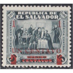 El Salvador 464 1928 Con sobrecarga MH El Salvador 464 1928 Con sobrecarga MH