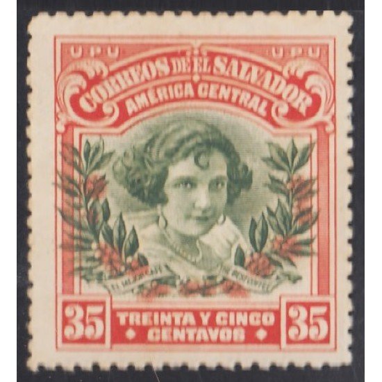 El Salvador 456 1924/26 Señora Morazan MH El Salvador 456 1924/26 Señora Morazan MH