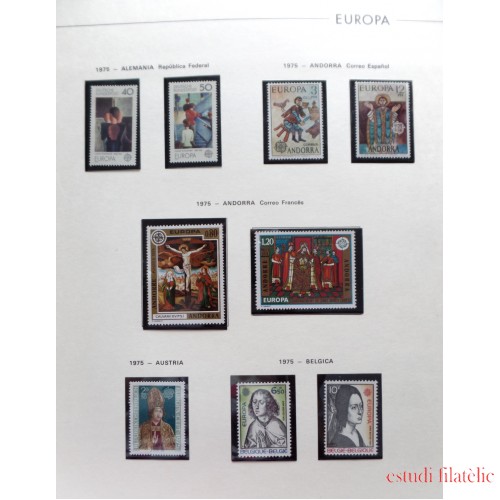 Colección Collection Tema Europa 1975 - 1992  MNH