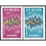 Andorra Francesa 217/18 1972 Europa Cept MNH